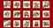 Christmas Blooms of the Holiday Nature Blocks 100% Cotton Fabric Price per Panel
